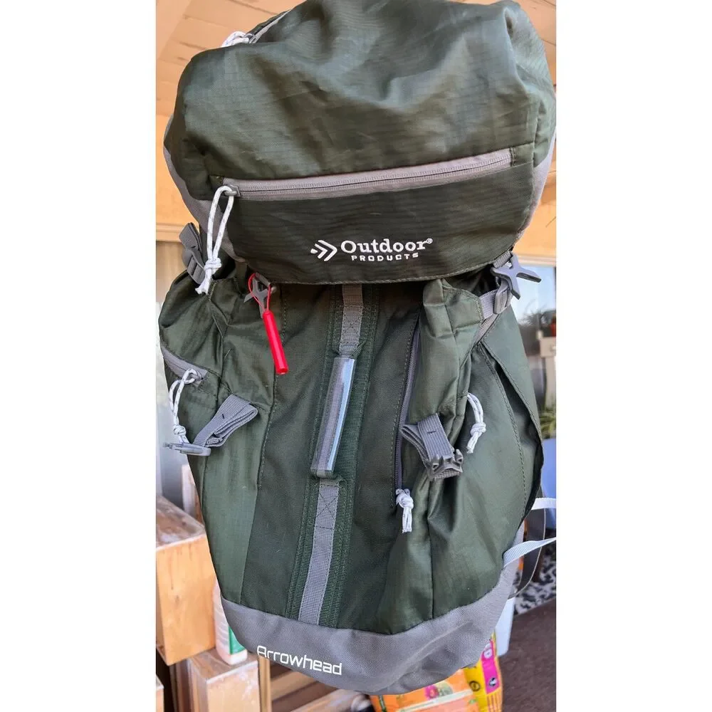 Outdoor Products Arrowhead H20 Hiking Green Backpack